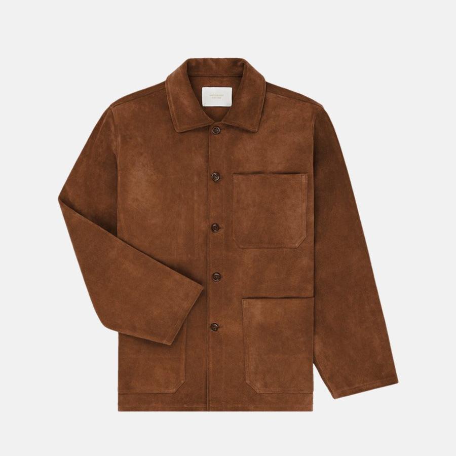 Aimé Leon Dore suede chore jacket, ₹1,51,399.00