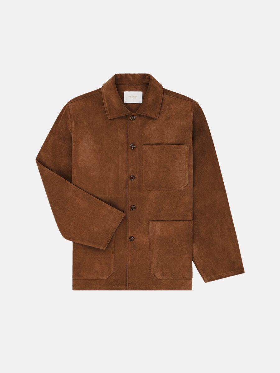 Aimé Leon Dore suede chore jacket, ₹1,51,399.00