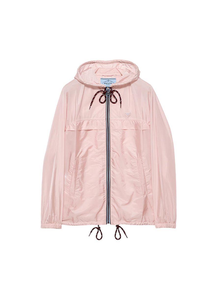Lightweight Re-Nylon hooded raincoat, Prada, price on request