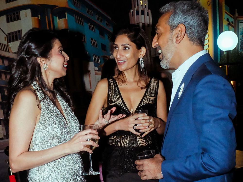 Smiti Kanodia (left) with guests at the celebrations for Art Deco Alive!