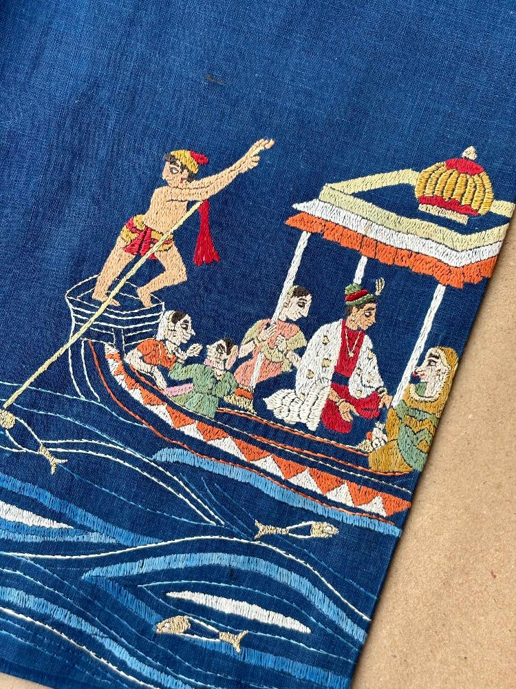Close-up on an embroidered jacket