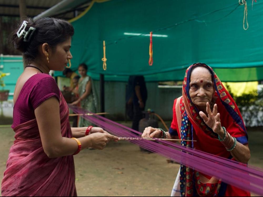 Tulsa bai at work teaching a new generation of artisans