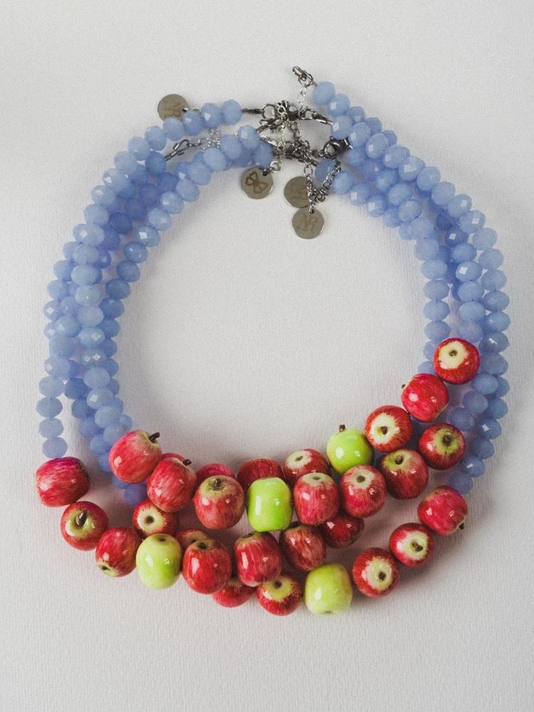 Green Apple intruder necklace by Nail Restaurant