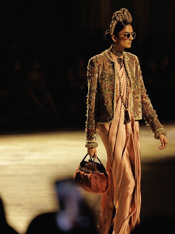 A runway look from the Sabyasachi 25th anniversary celebrations
