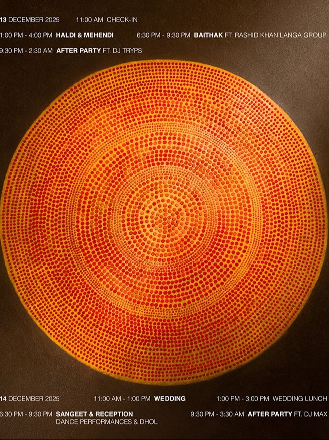 Devanshi Tuli and Pranoy Sarkar’s wedding invite