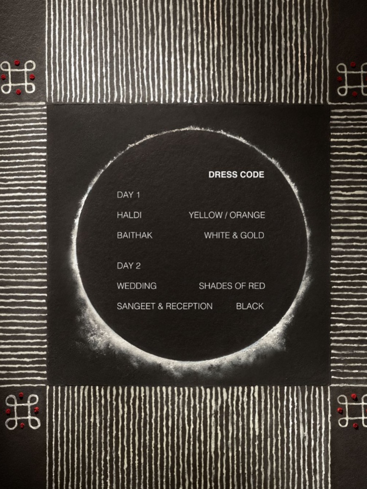 Devanshi Tuli and Pranoy Sarkar’s wedding invite