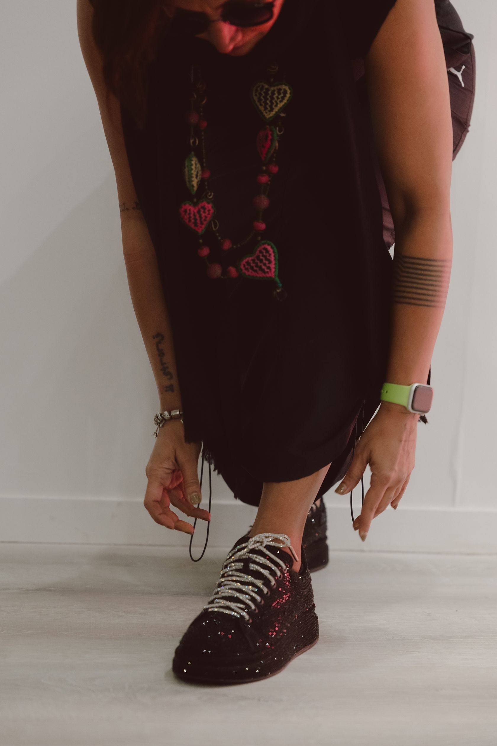 Zooming in on art professional Aditi Khurana’s sparkly sneakers 