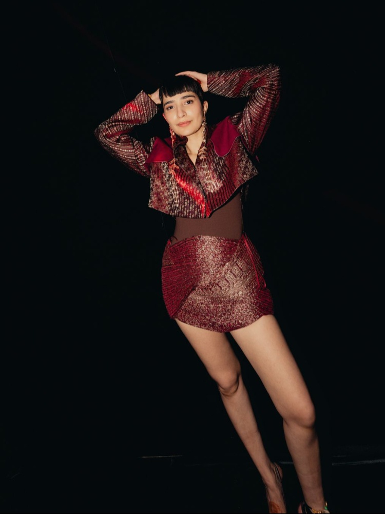 Devanshi Tuli wearing Amit Aggarwal for her wedding party