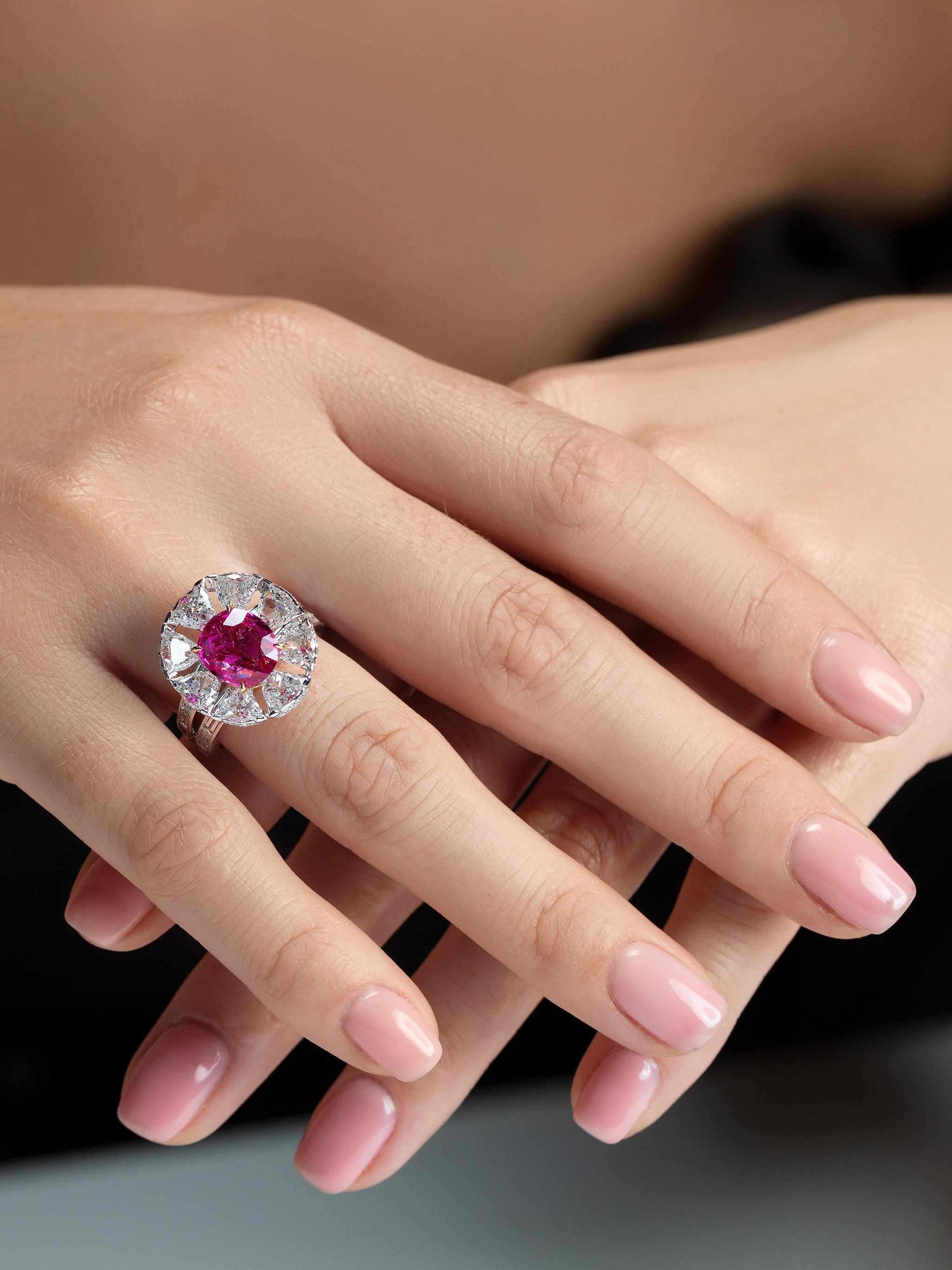 Burmese heart ring 