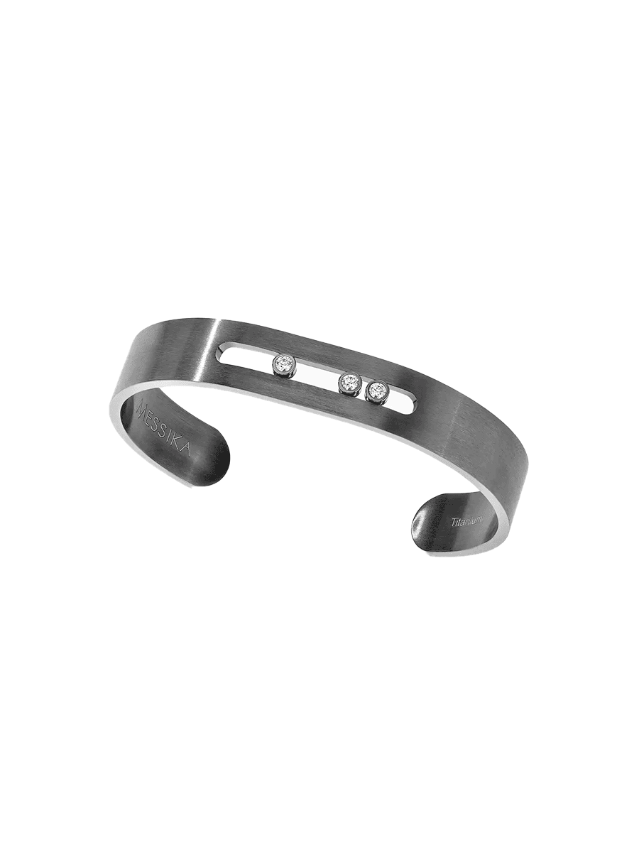 Messika Paris Move Titanium Graphite Bangle