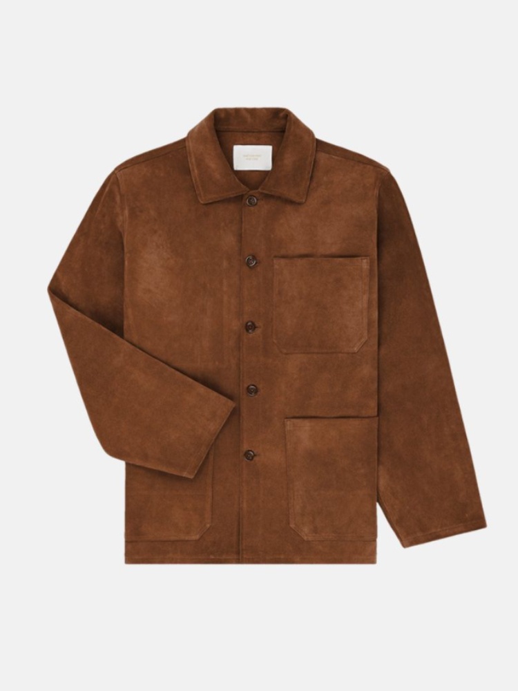 Aimé Leon Dore suede chore jacket, ₹1,51,399.00