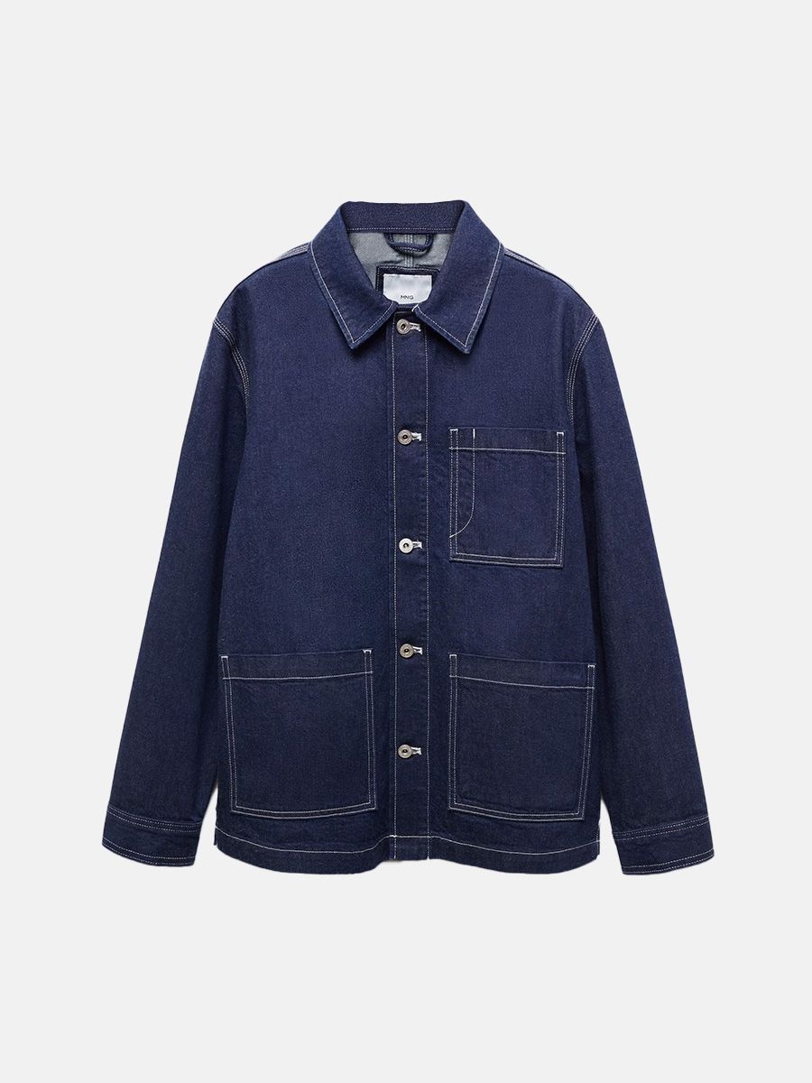 Mango pocketed denim jacket, ₹6,790