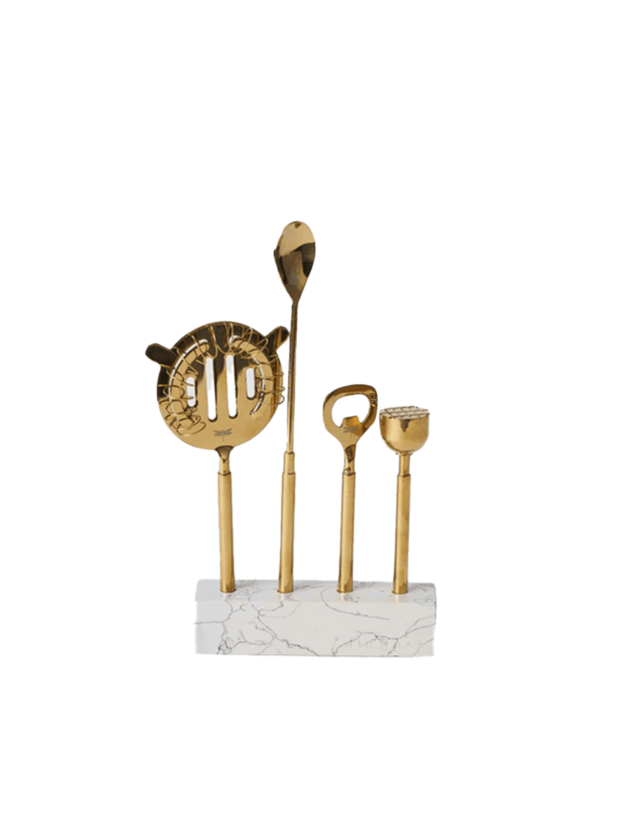 Nicobar Aurum Bar Tools (Set of 4)