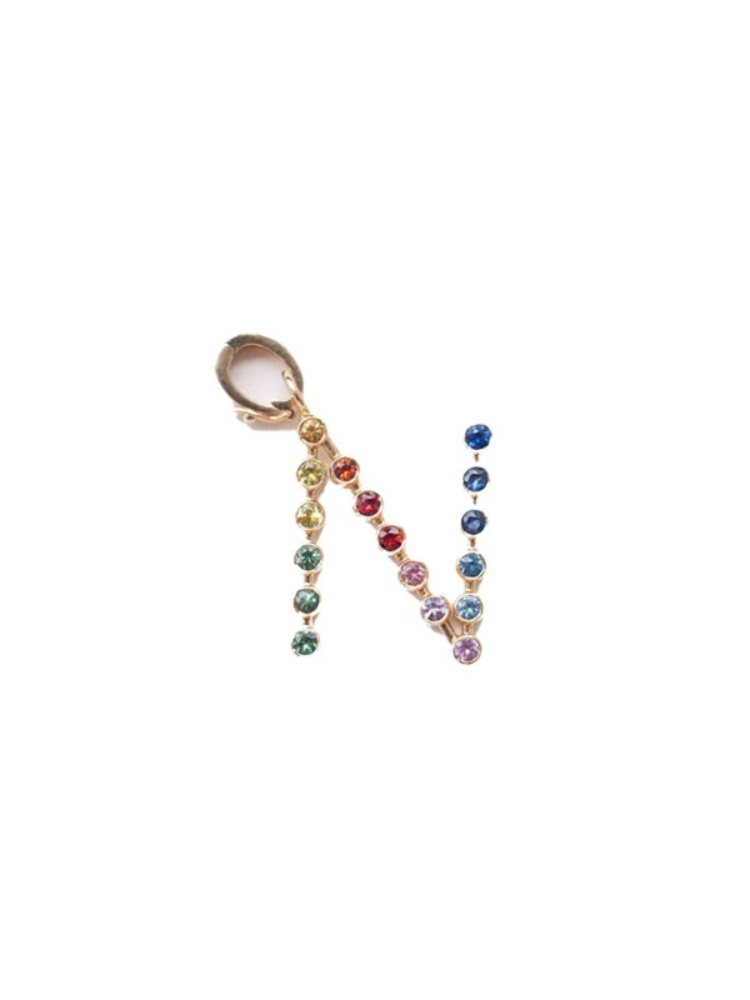 The Line jewellery rainbow initial charm