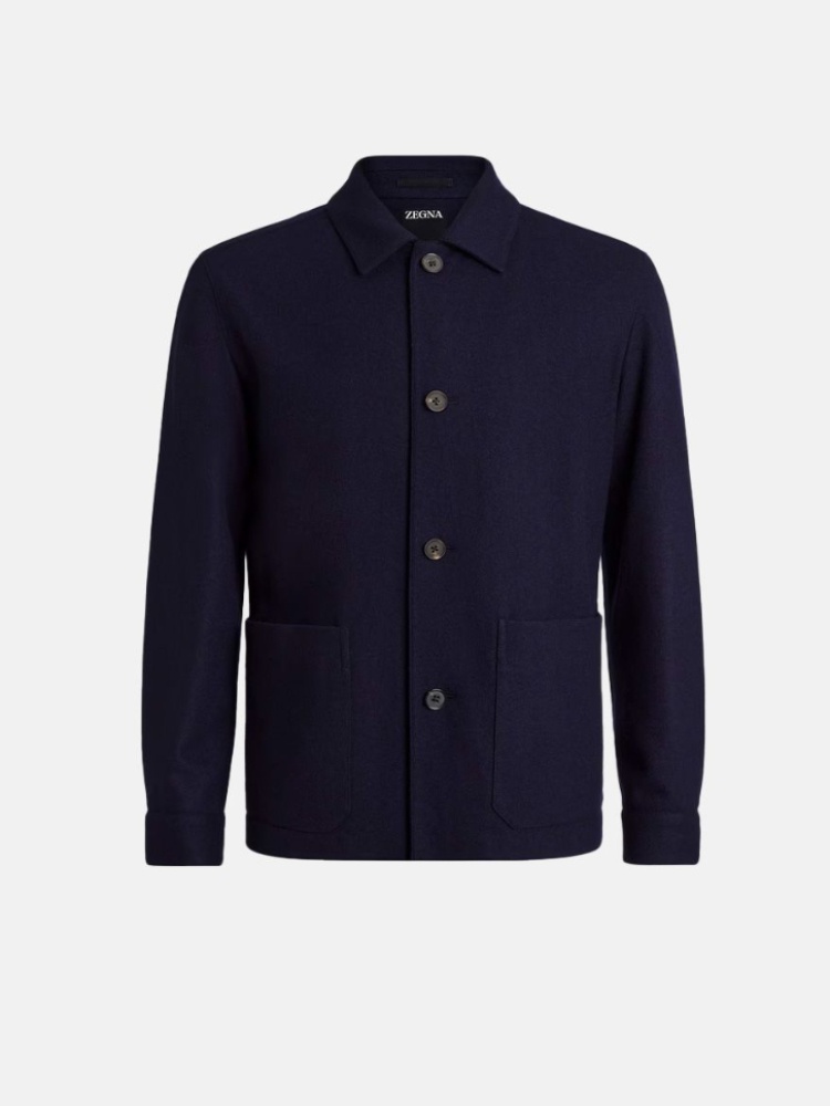 Zegna jerseywear wool and cashmere chore jacket