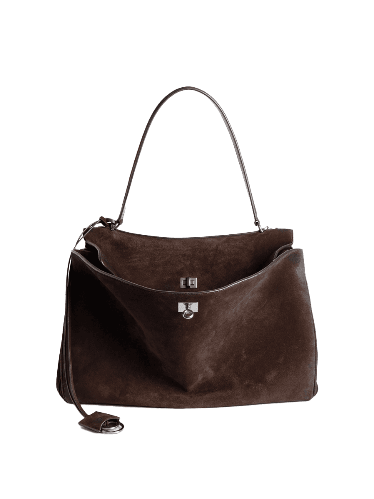 Balenciaga Rodeo large handbag in Light Espresso