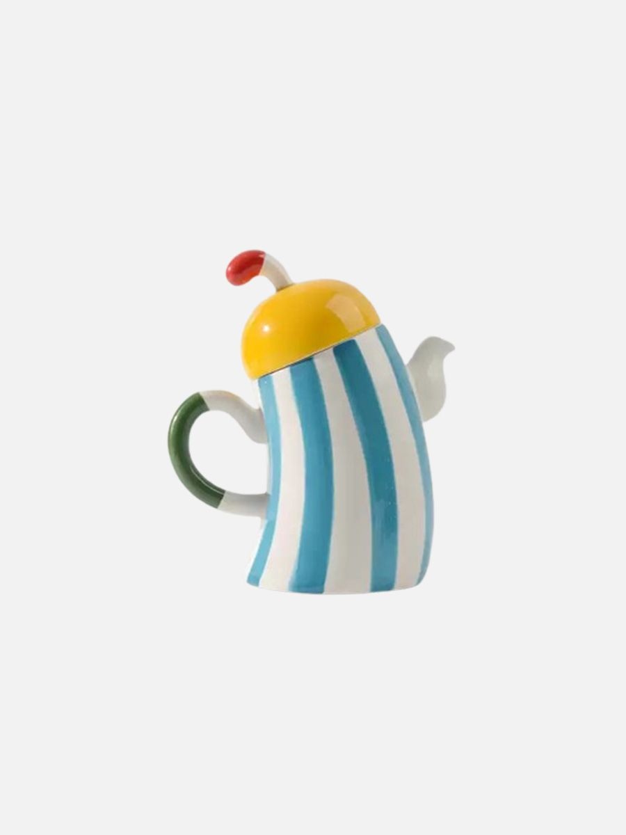 Ceramic Waist-Handle Teapot, ₹6,200