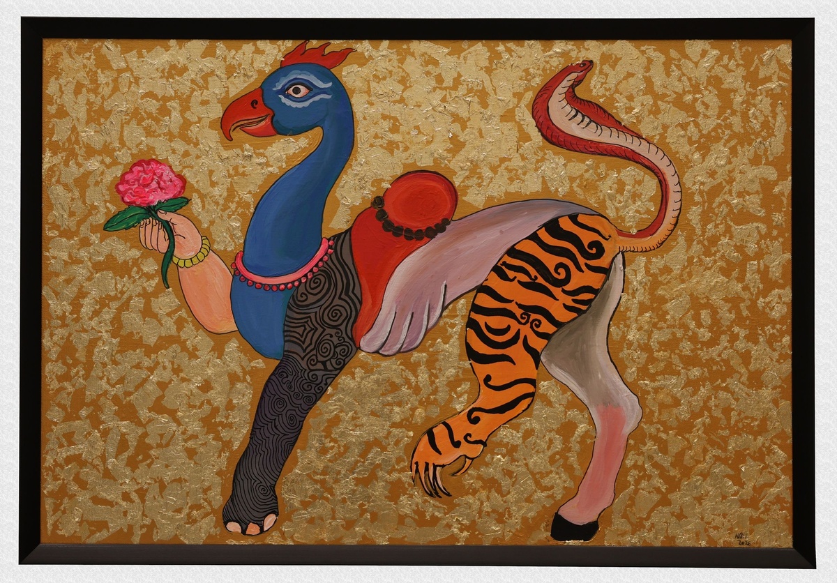 ‘Bindu & Rekha‘ by Sai Akhil Anand at the Sandeep & Gitanjali Maini Foundation in Bengaluru