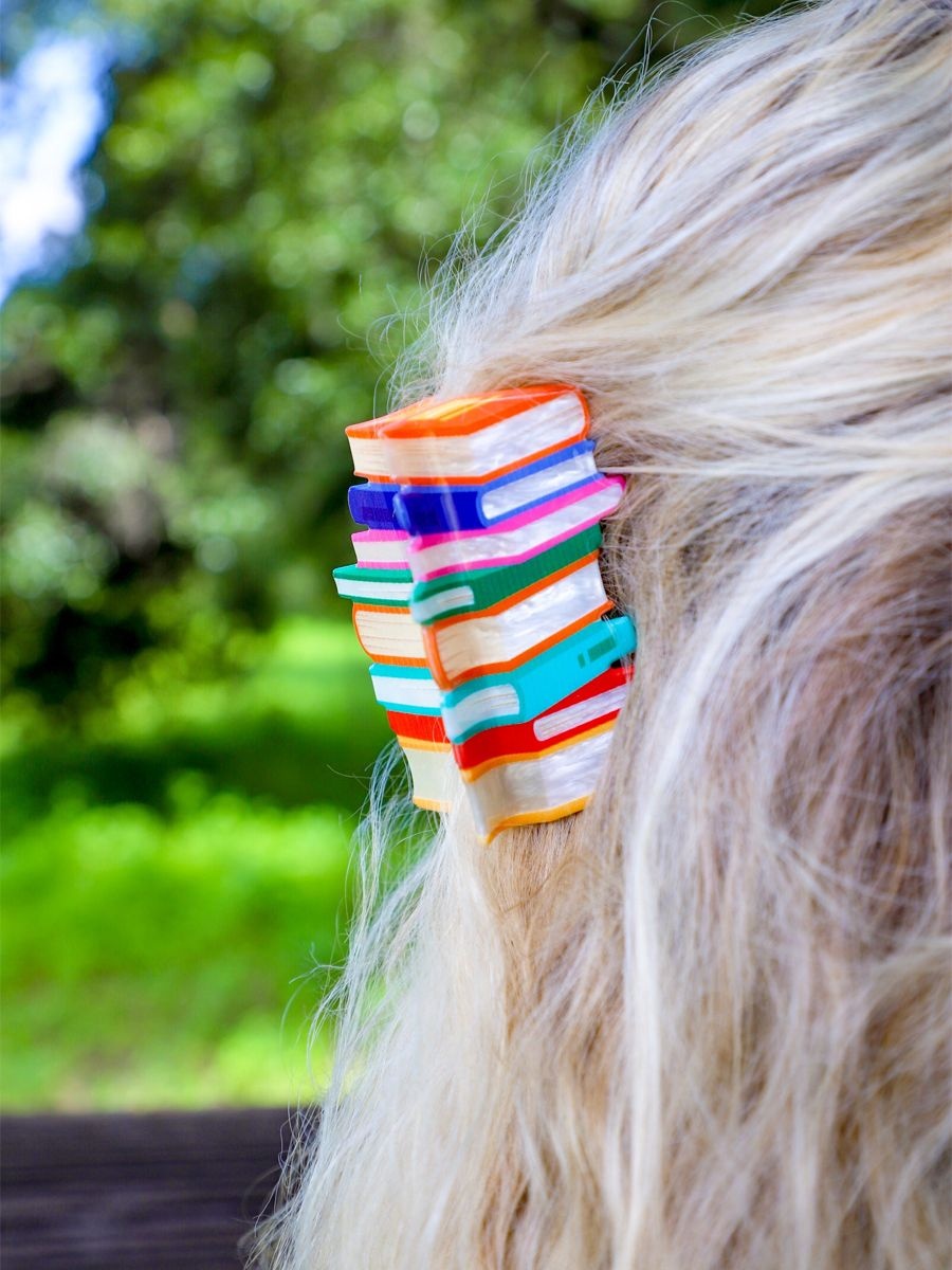 Book Stack Hair Claw