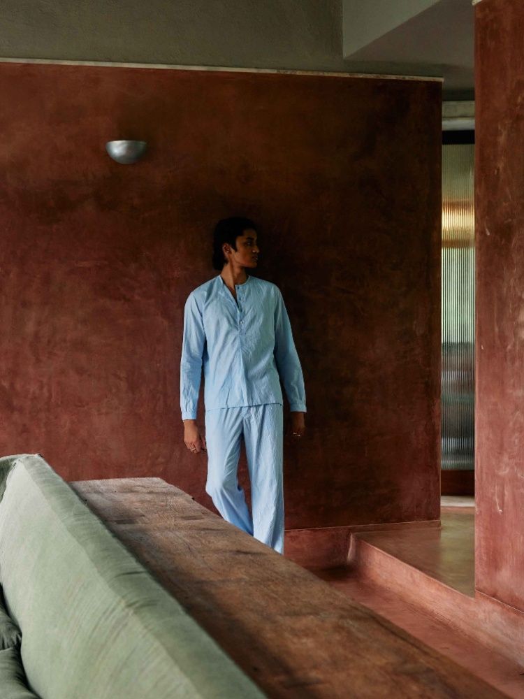 A look from the new loungwear collection by Shift by Nimish Shah