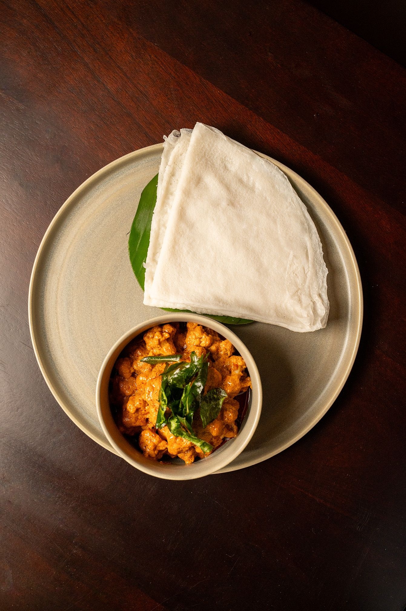 Cauliflower Ghee Roast with Neer Dosa Tuya Hyderabad The Nod Mag