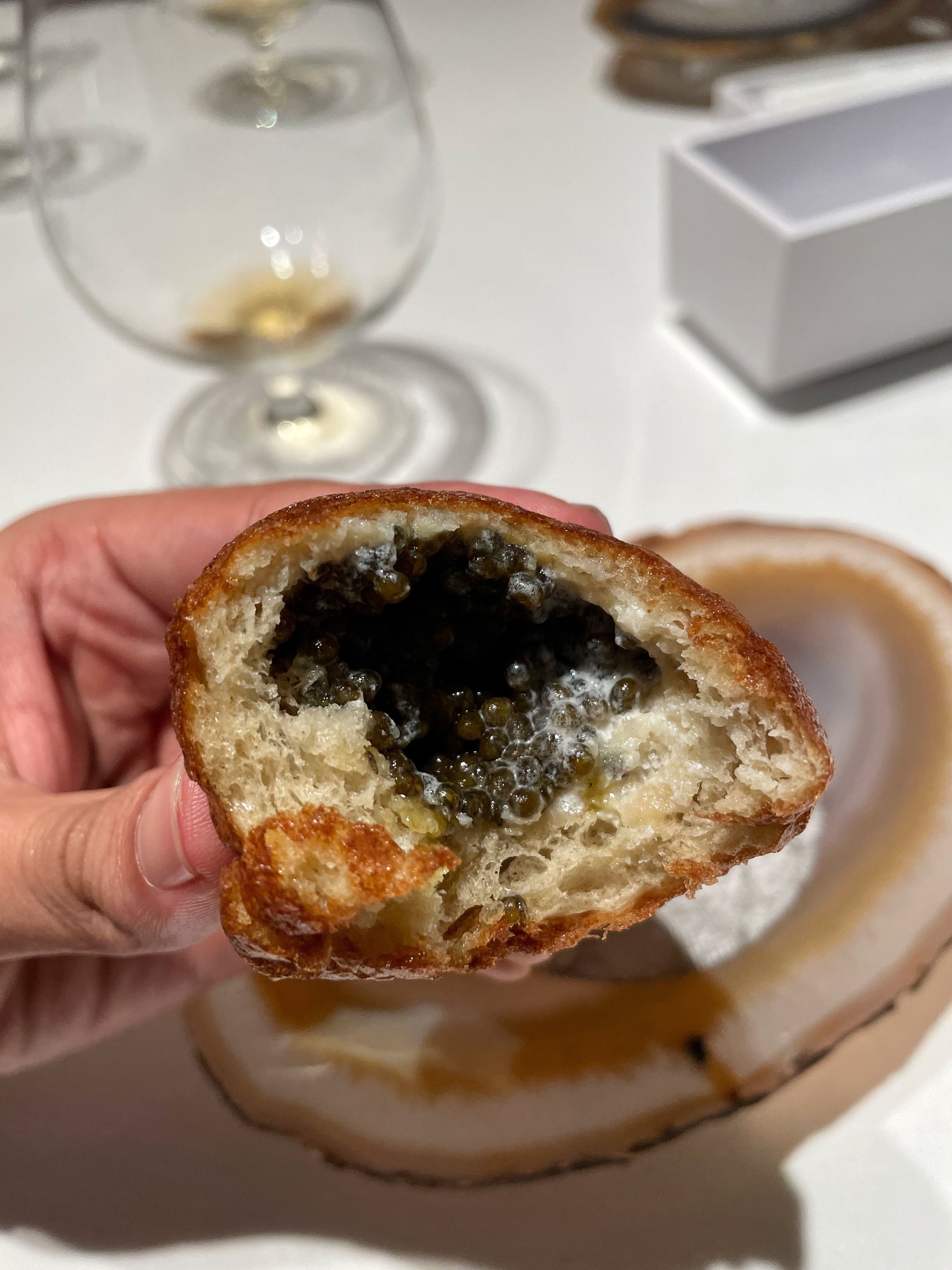 Caviar panchino at Disfrutar
