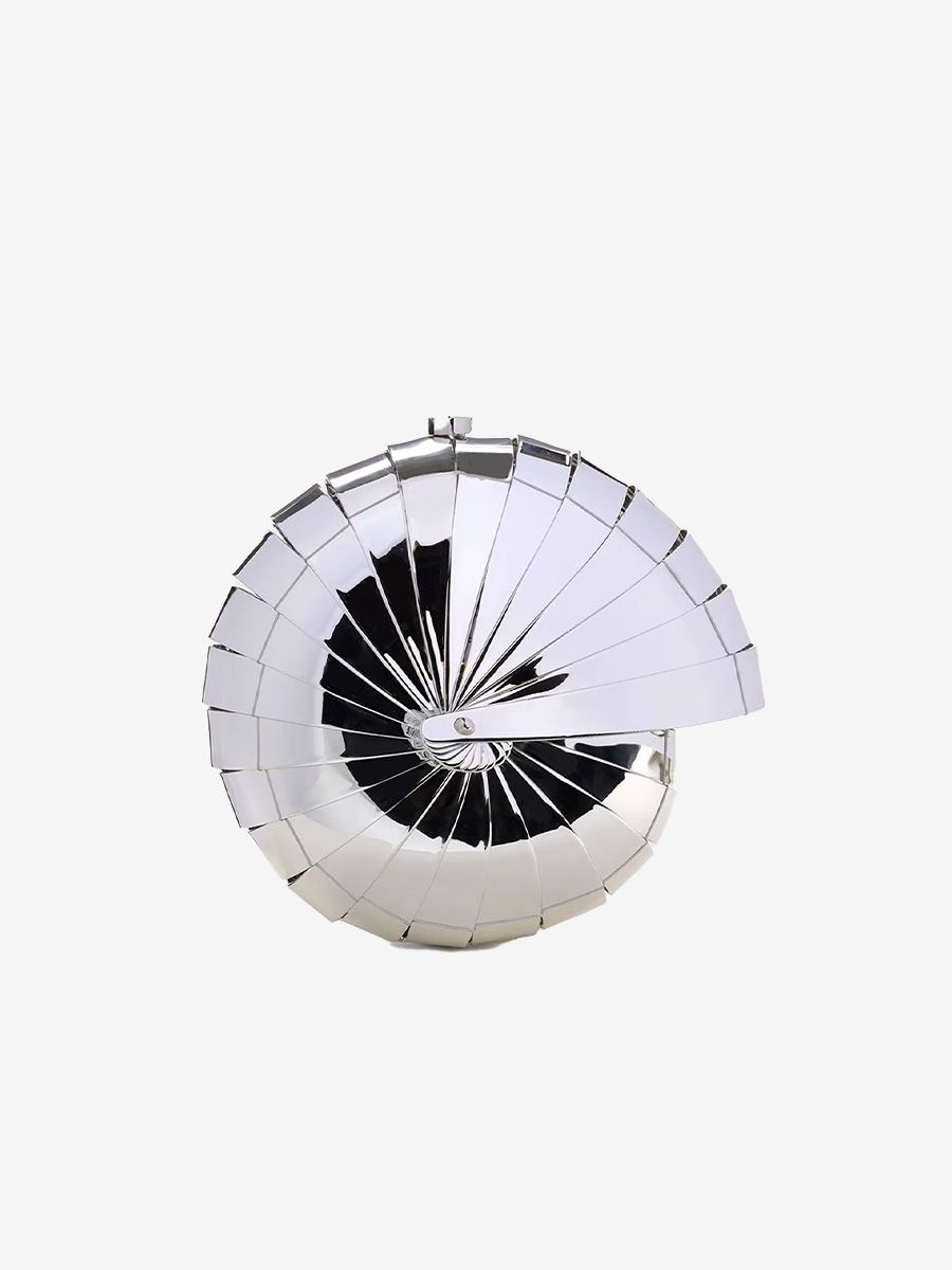 Cult Gaia Sirena clutch shaped like a shell