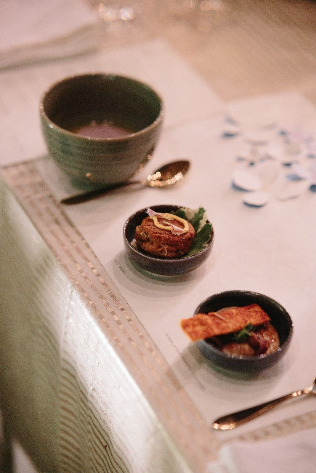 A glimpse of the seven-course meal by Naar