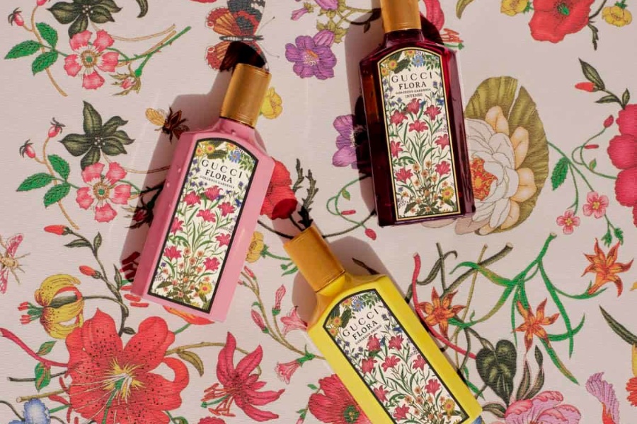 The iconic Gucci Flora fragrance