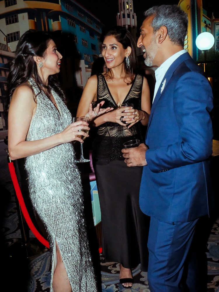 Smiti Kanodia (left) with guests at the celebrations for Art Deco Alive!