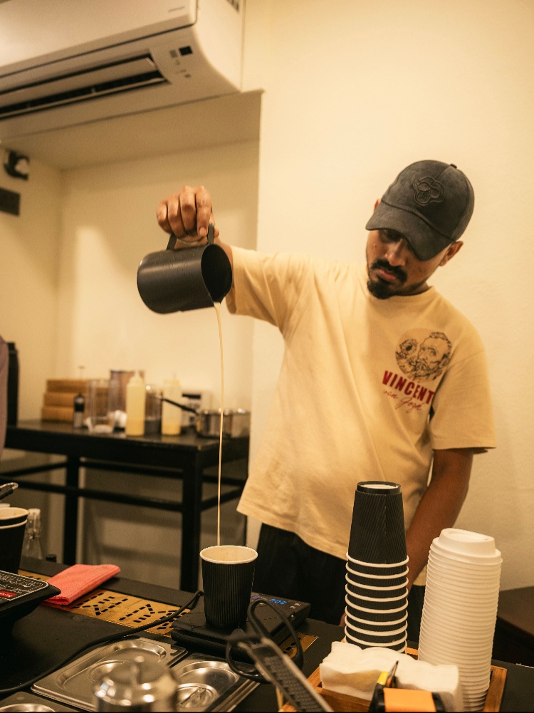 A slow coffee bar
