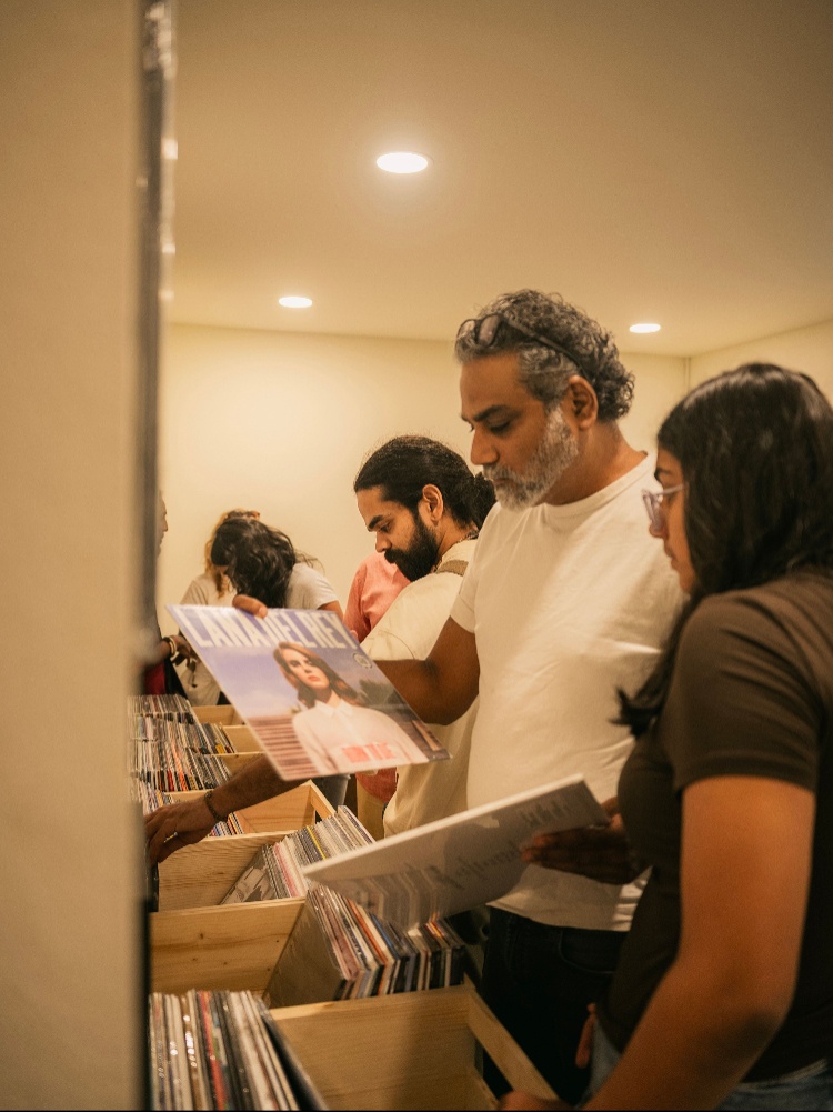 Curated selection of vinyl records