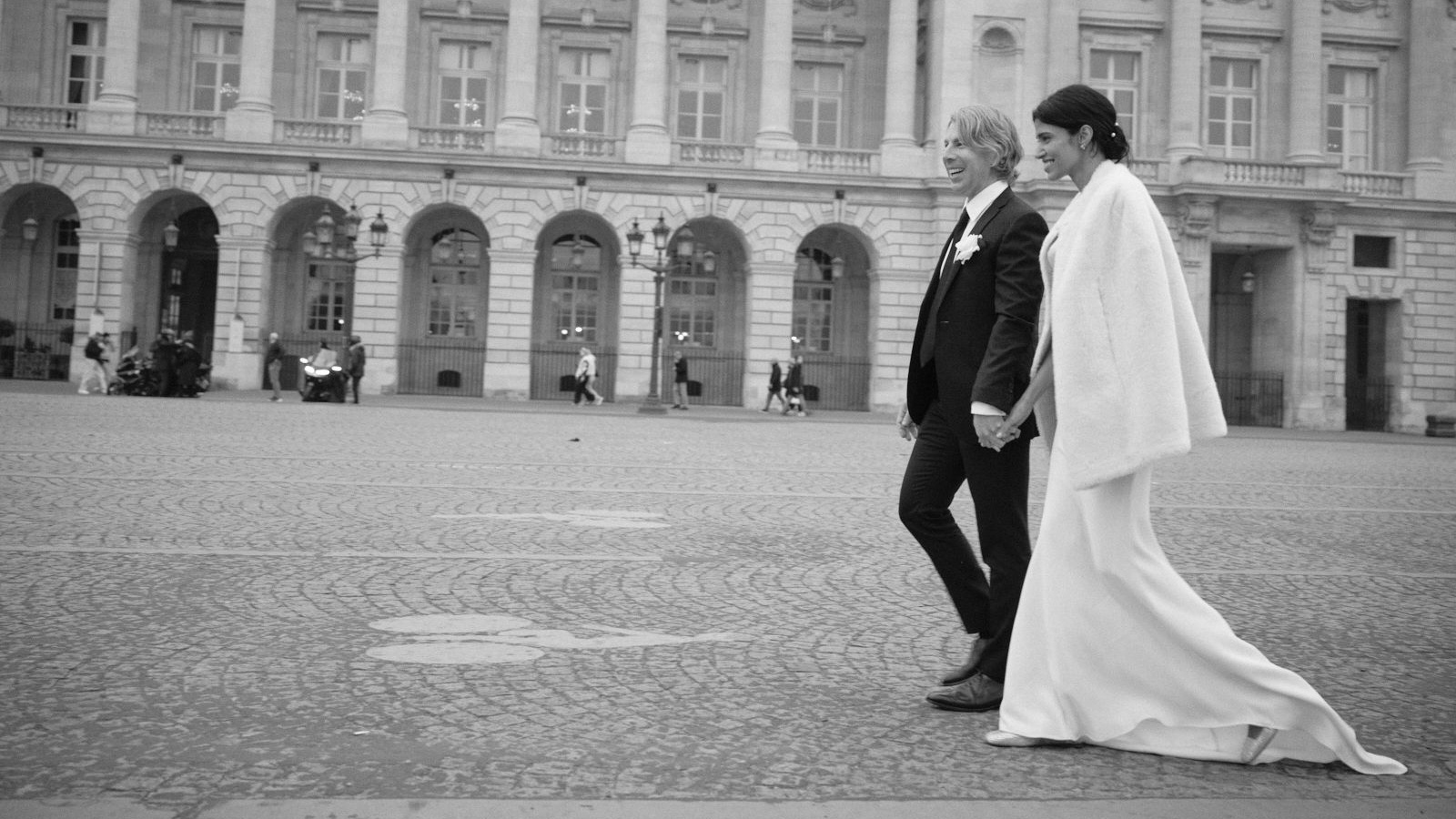 Pooja Mor and Cameron Lamb were married in Paris