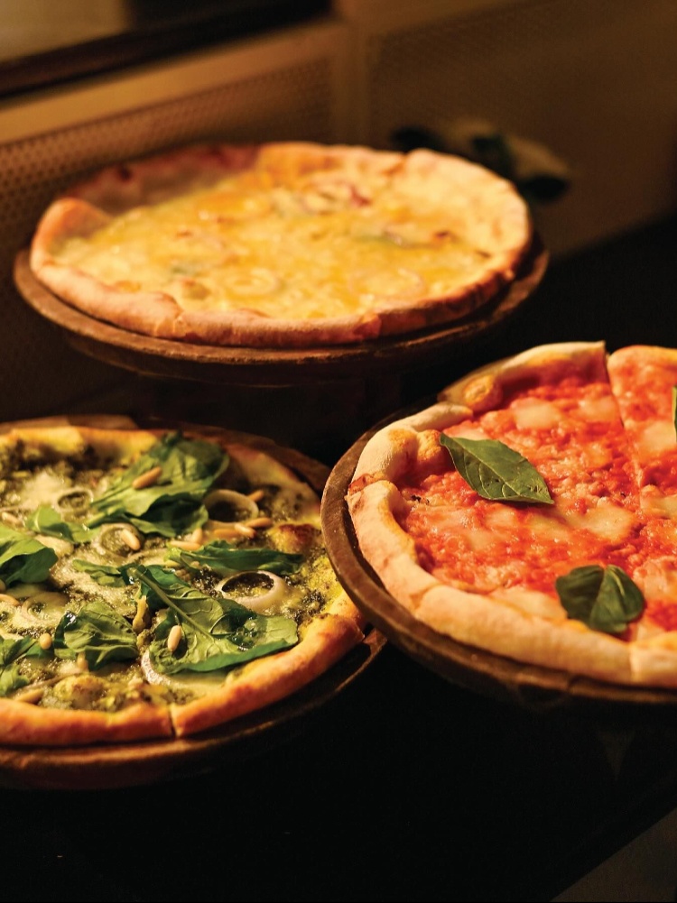 Vegetarian pizzas