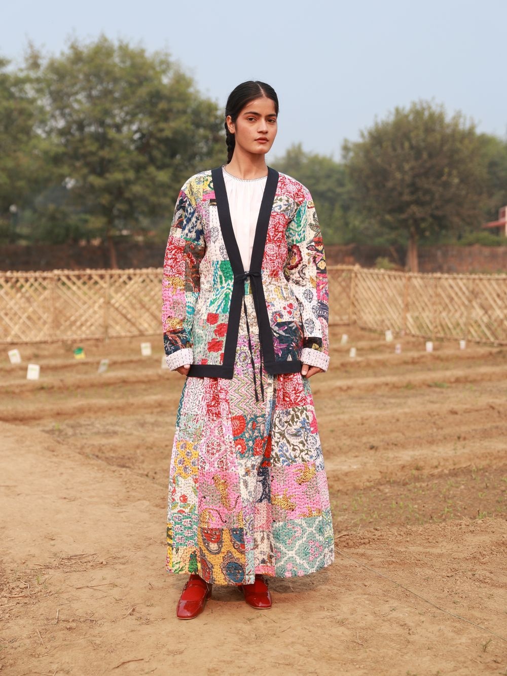 Doodlage Avery patchwork kantha jacket