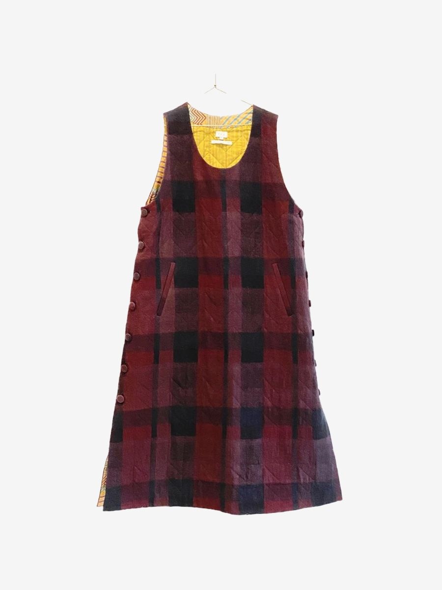 Eka red checked dress