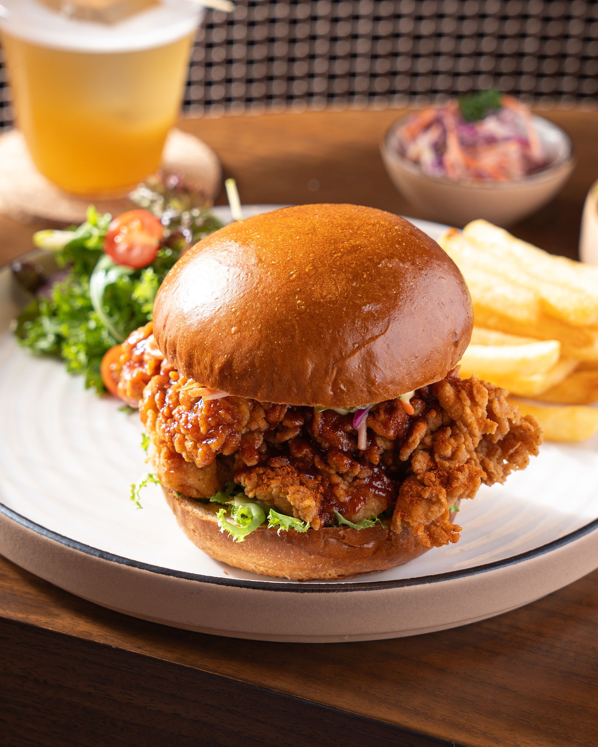 Fried chicken burger Drift Nilaya Anthology Mumbai The Nod Mag