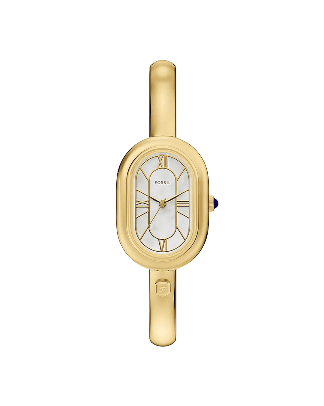 Sloan three-hand gold-tone watch bangle, Fossil, ₹15,995
