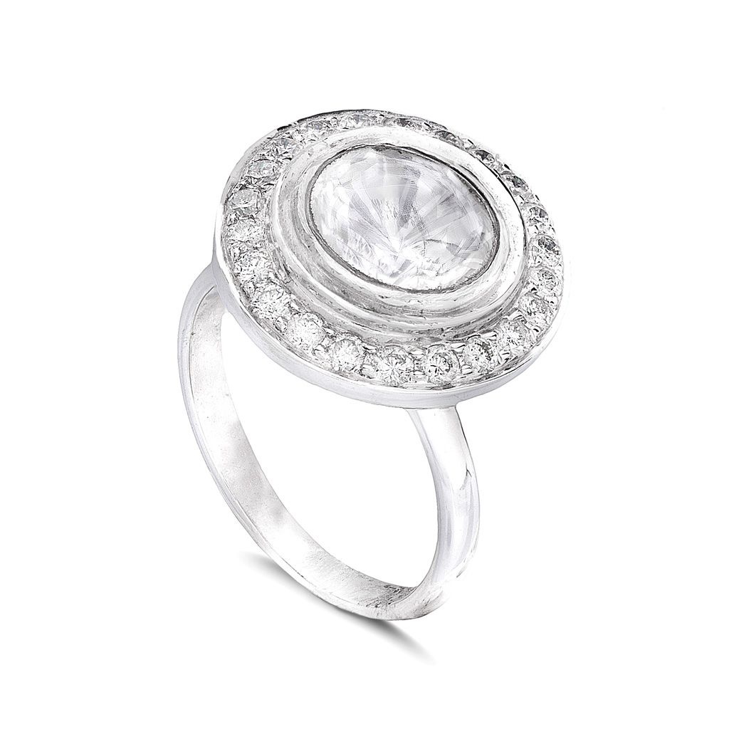 Gem palace halo ring