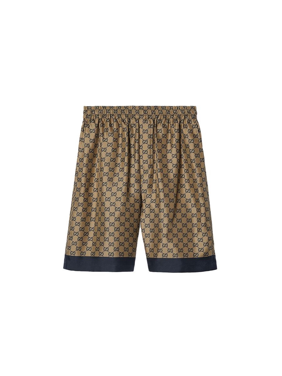 Gucci Printed Silk twill shorts