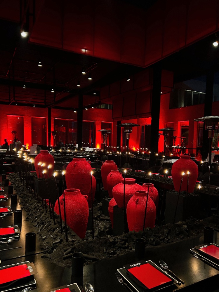Skip the flowers and opt for something more dramatic