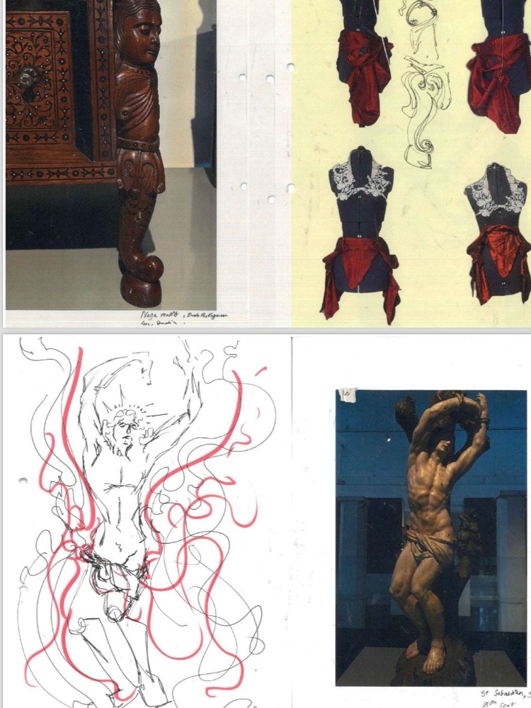 Glimpses of the designers WIP notes