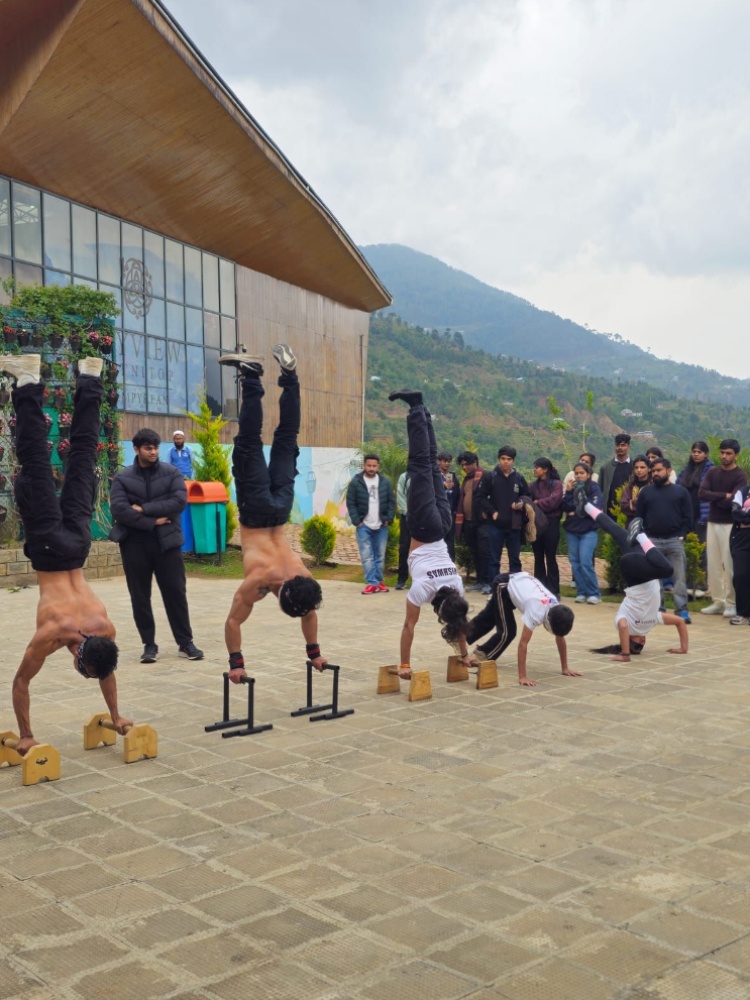 Sahil Anand's 'Calisthenics Crew' in action on the streets of Jammu