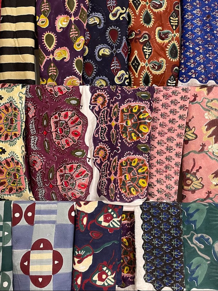 The brand’s distinctive block prints