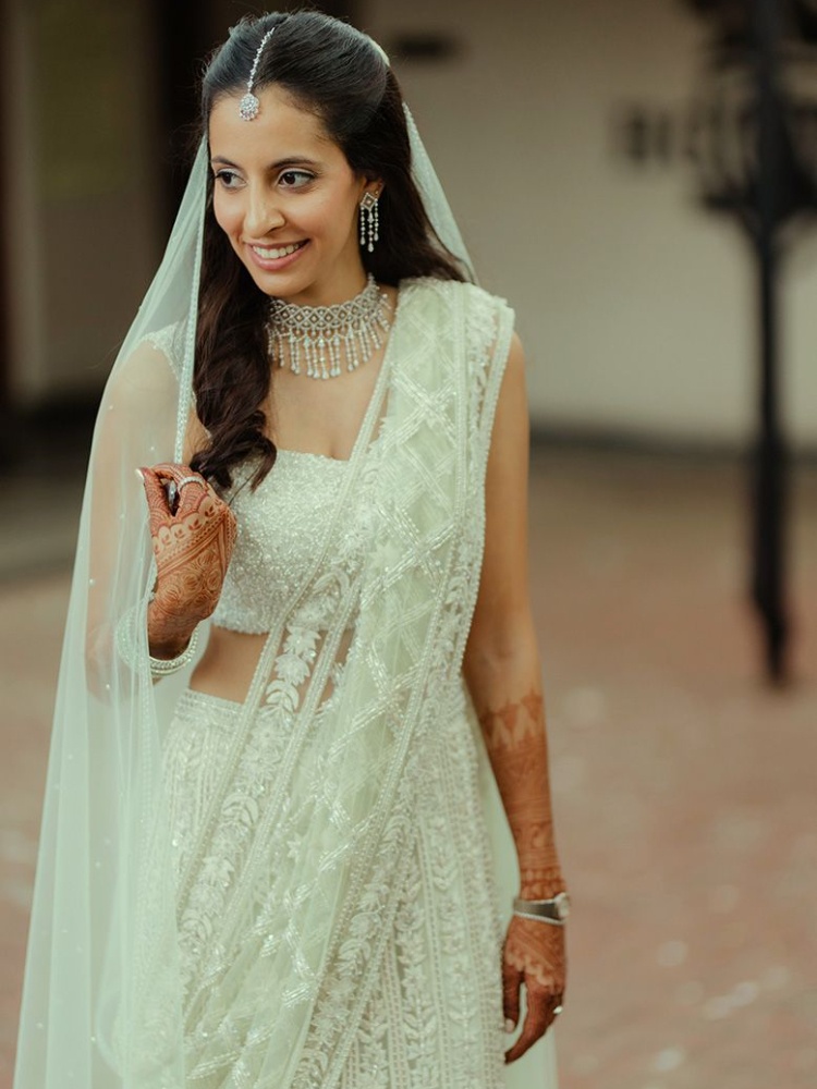 Bride Raina Kotwal in her look from By Broderie