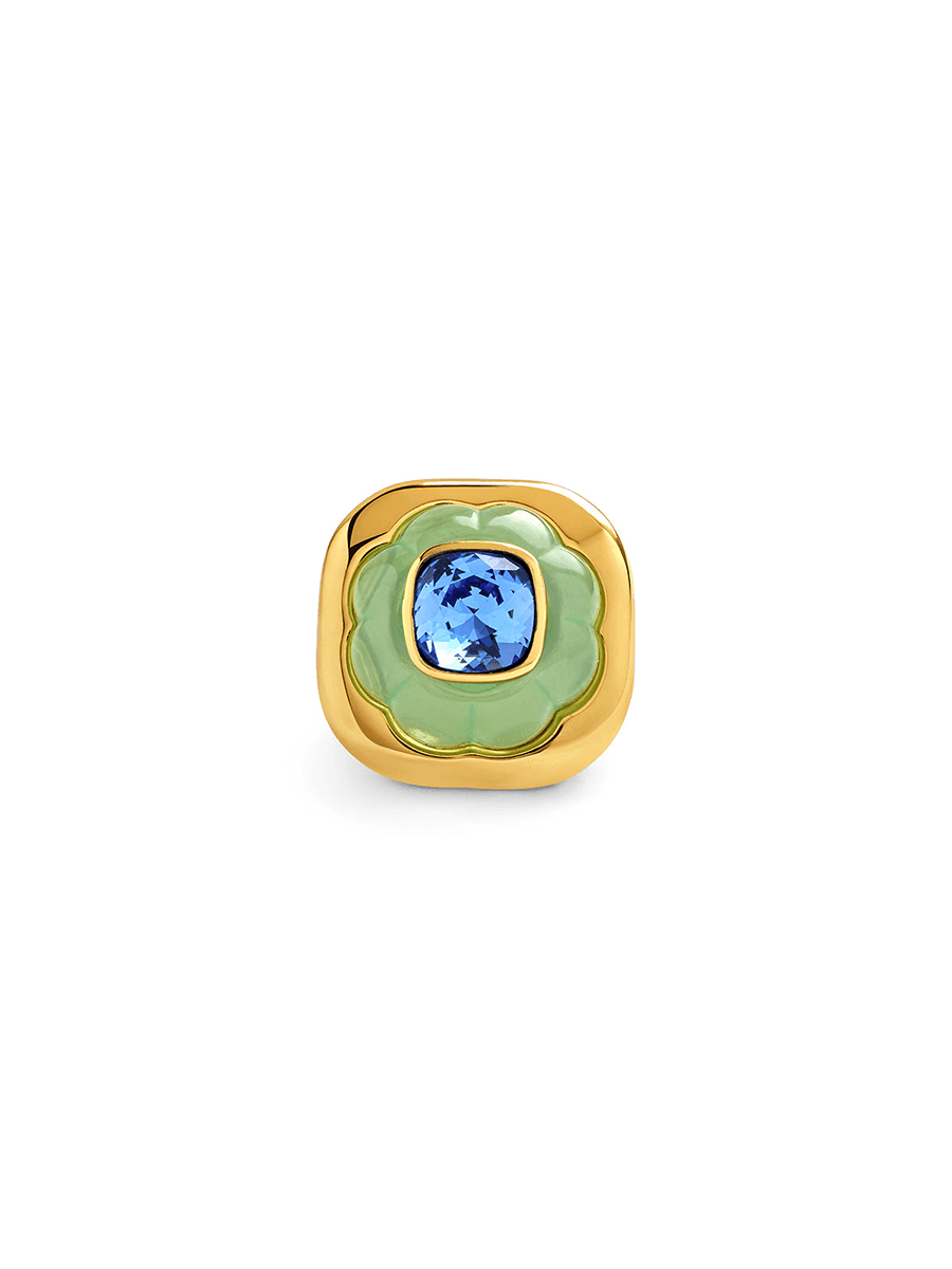 Isharya Green & Sapphire Ring