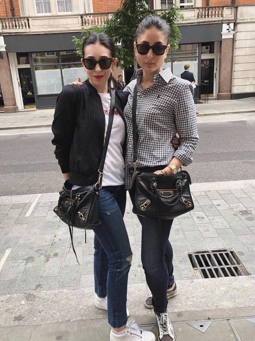 Kareena & Karisma carrying Balenciaga Le City