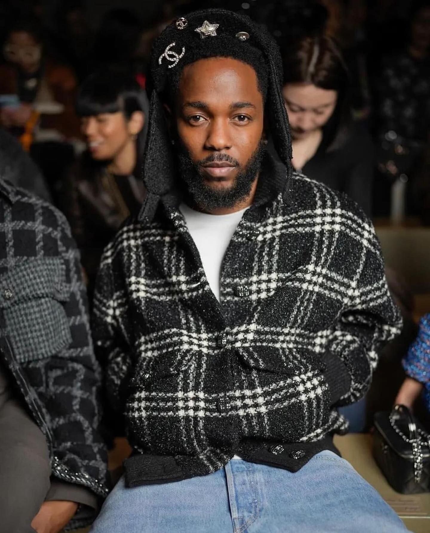 Kendrick Lamar at Chanel's SS24 couture show 