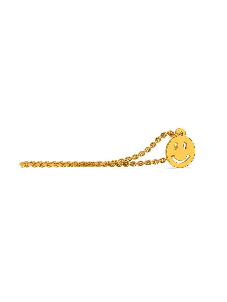 Kisna Sloane smiley gold watch charm