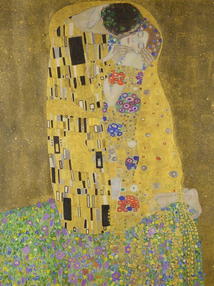 Gustav Klimt’s ‘The Kiss’